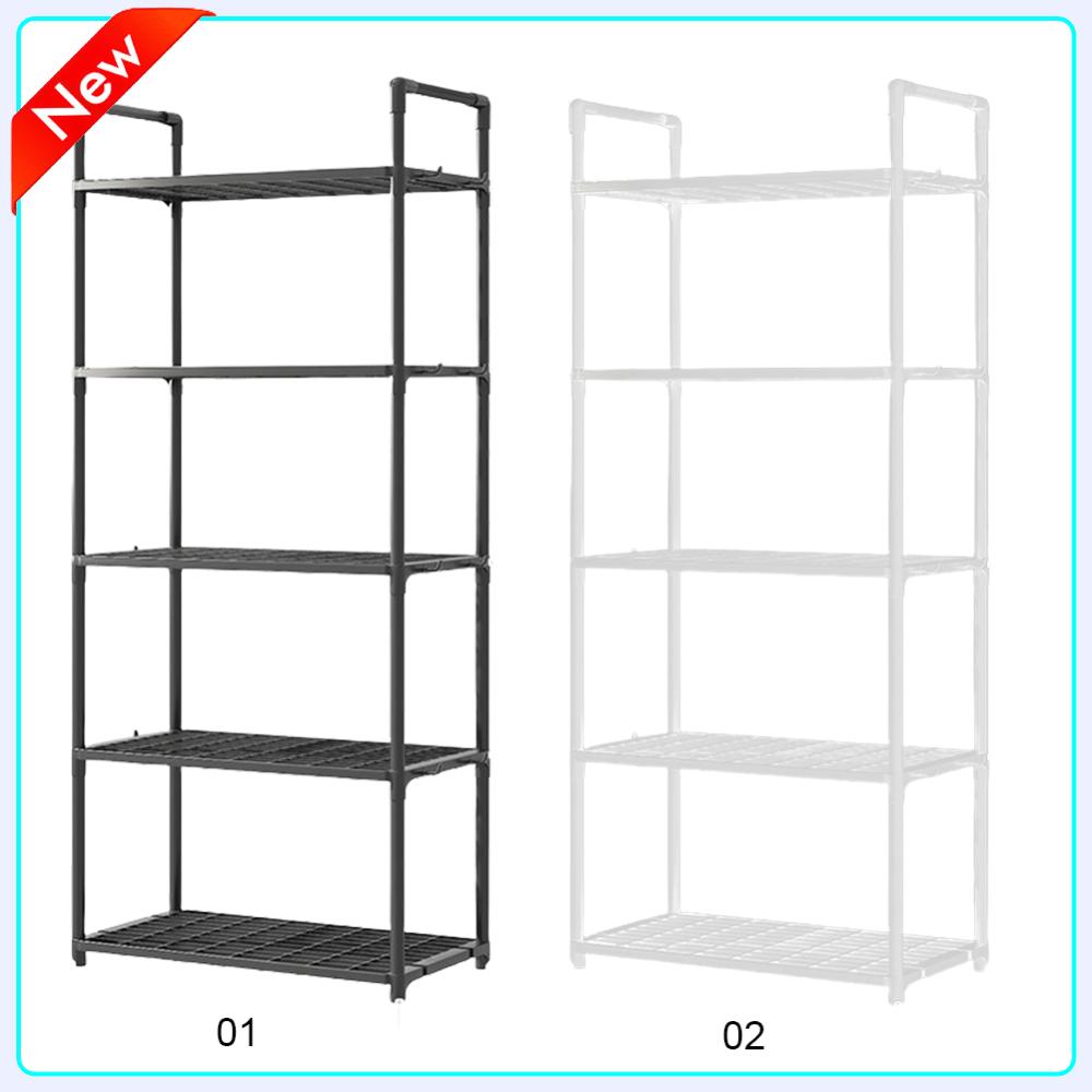 Food Storage Shelving - ชั้นวางของ 5 ชั้น ชั้นวางของสำหรับงานหนัก ชั้นวางของปรับระดับได้ รับน้ำหนักได้