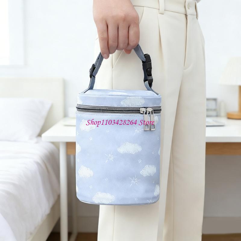 Food Storage Keep Warm - ปลอกใส่ขวดหุ้มฉนวนพิมพ์ลายการ์ตูนสำหรับทารกผ้าโพลีเอสเตอร์พกพาสะดวกขณะเดินหรือเดินทาง