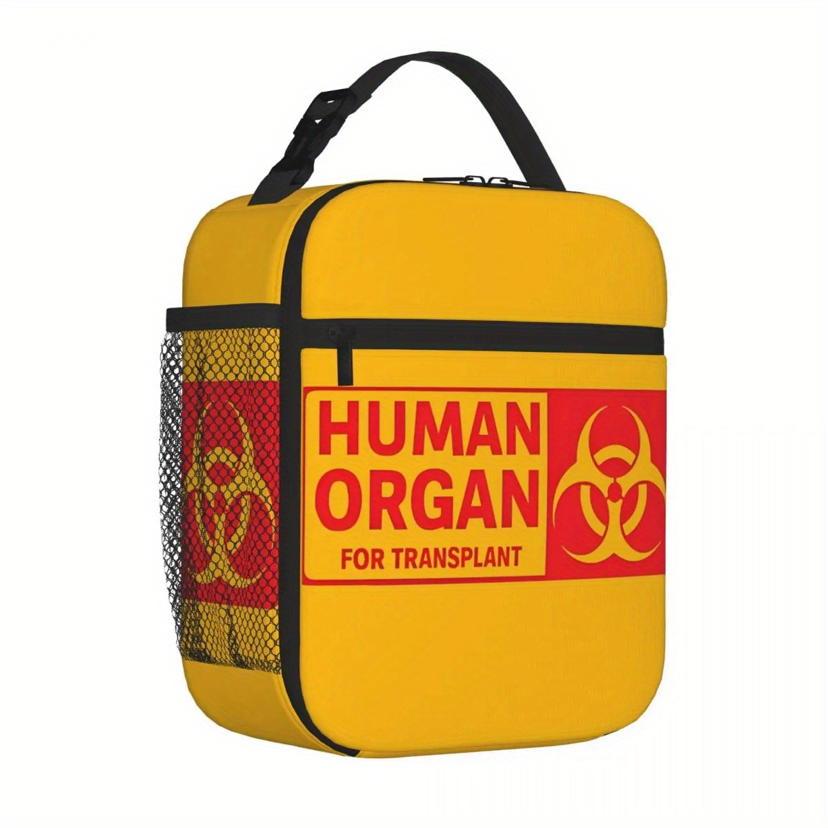 Food Storage Keep Warm - กระเป๋าเก็บความเย็นสำหรับใส่อาหารแบบมีฉนวนลายอวัยวะมนุษย์สีแดง กระเป๋าใส่อาหารขนาดใหญ่ กล่องอาหารกลางวัน กระเป๋าเก็บอาหาร