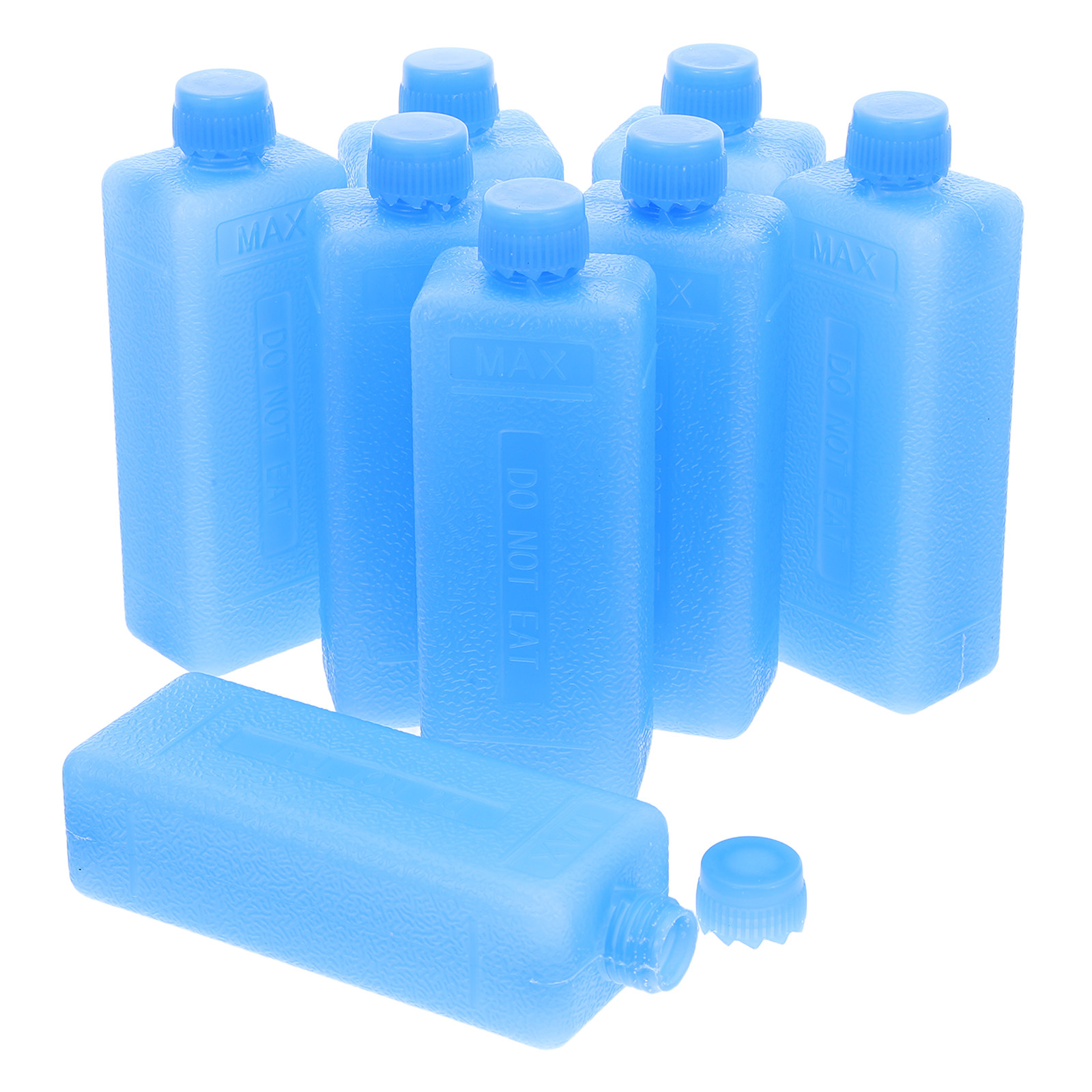 Food Storage Plastic - กล่องเก็บน้ำแข็งคริสตัลสำหรับพัดลมแอร์ 8 ชิ้น ใช้ซ้ำได้ ถุงเก็บน้ำแข็งทรงลูกบาศก์ สำหรับเด็ก