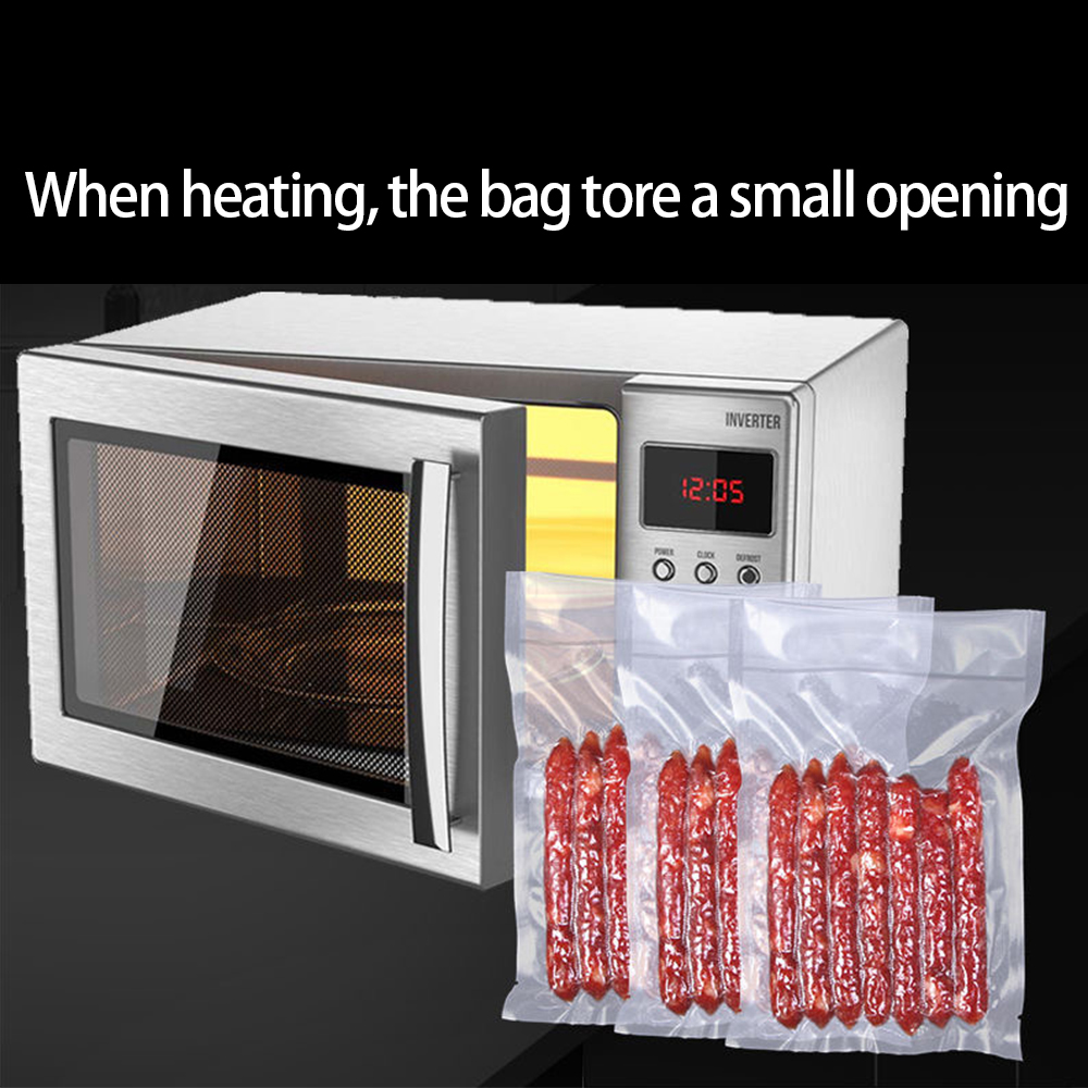 Vacuum Sealer Bag - 50pcs ครัวอาหารถุงซีลสูญญากาศ Thicken Sous Vide อาหาร