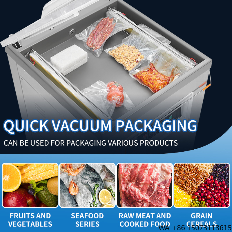 Vacuum Sealer Bag - เครื่องซีลสูญญากาศแบบแนวตั้ง รุ่น DZ-500 แบบห้องเดียว กึ่งอัตโนมัติ พร้อมมอเตอร์