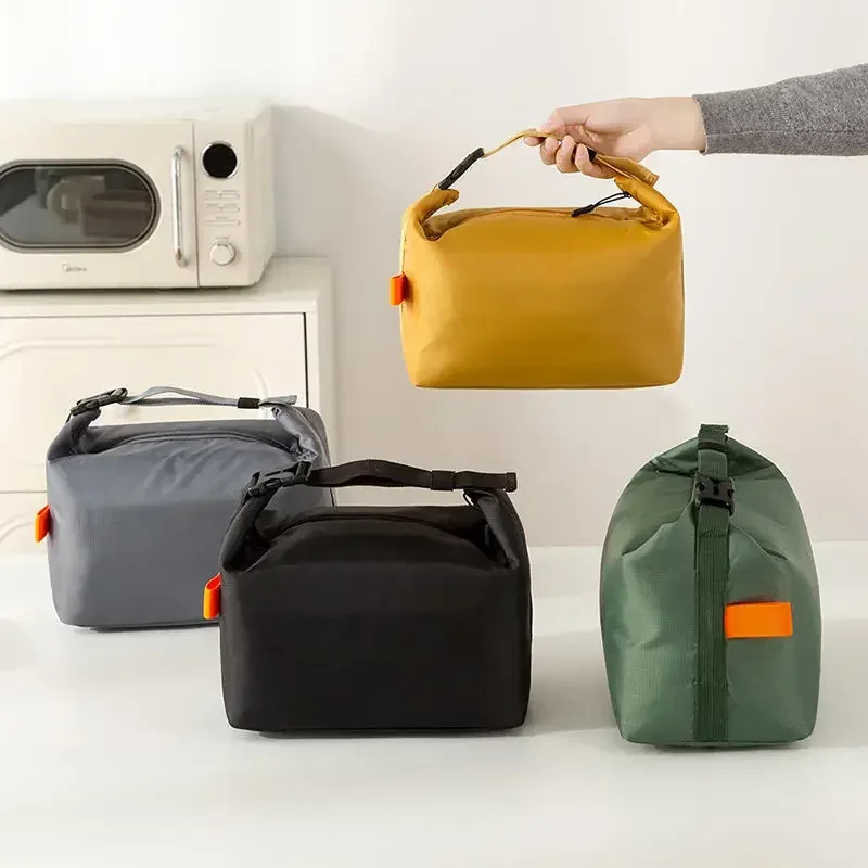 Food Storage Keep Warm - กระเป๋าเก็บอุณหภูมิสำหรับใส่อาหารกลางวัน กระเป๋าเก็บความเย็นแบบพกพาสำหรับอาหารเย็น ปิกนิก อาหาร ถุงอลูมิเนียมฟอยล์สำหรับใส่ข้าว กระเป๋าใส่อาหาร