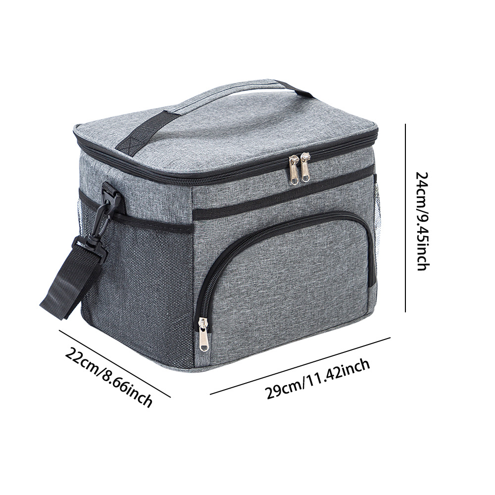 Food Storage Keep Warm - กระเป๋าปิคนิคกันน้ำ PEVA ขนาดใหญ่ กระเป๋าเก็บความร้อนแบบพกพา กระเป๋าใส่อาหารกลางวัน กระเป๋าเก็บความเย็น