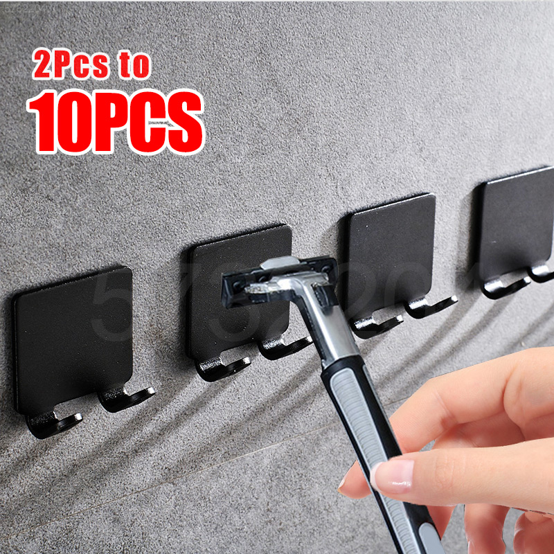 Food Storage Shelving - ผู้ถือมีดโกนโกนหนวด Multi-Function ผู้ชายโกนหนวดเครื่องโกนหนวด Hook ชั้นวางมีดโกน Rack