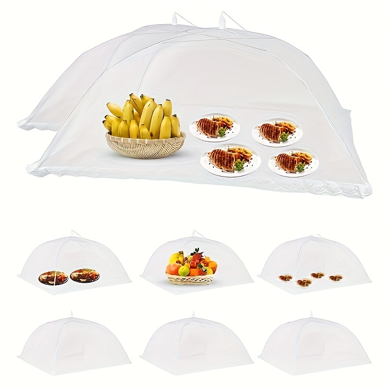 ฝาครอบผักกันแมลงวันสีขาว1ชิ้นฝ - Food Storage Tupperware บทวิจารณ์และราคา