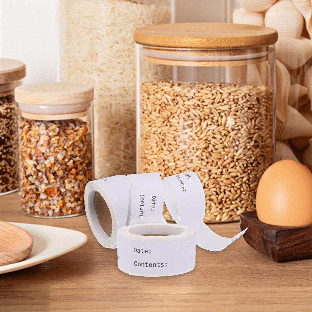 สติกเกอร์ติดอาหารแบบถอดได้ เขี - Food Storage Jar Labels บทวิจารณ์และราคา
