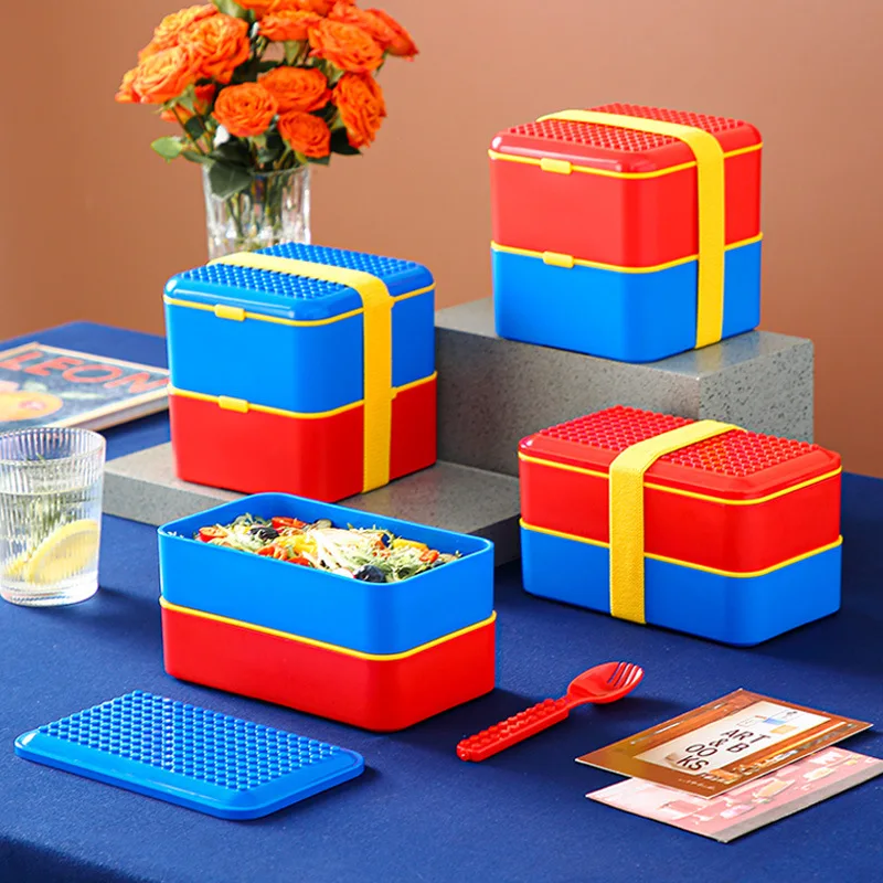 ชุดกล่องเบนโตะอาหารกลางวันมีขอ - Food Storage Building บทวิจารณ์และราคา