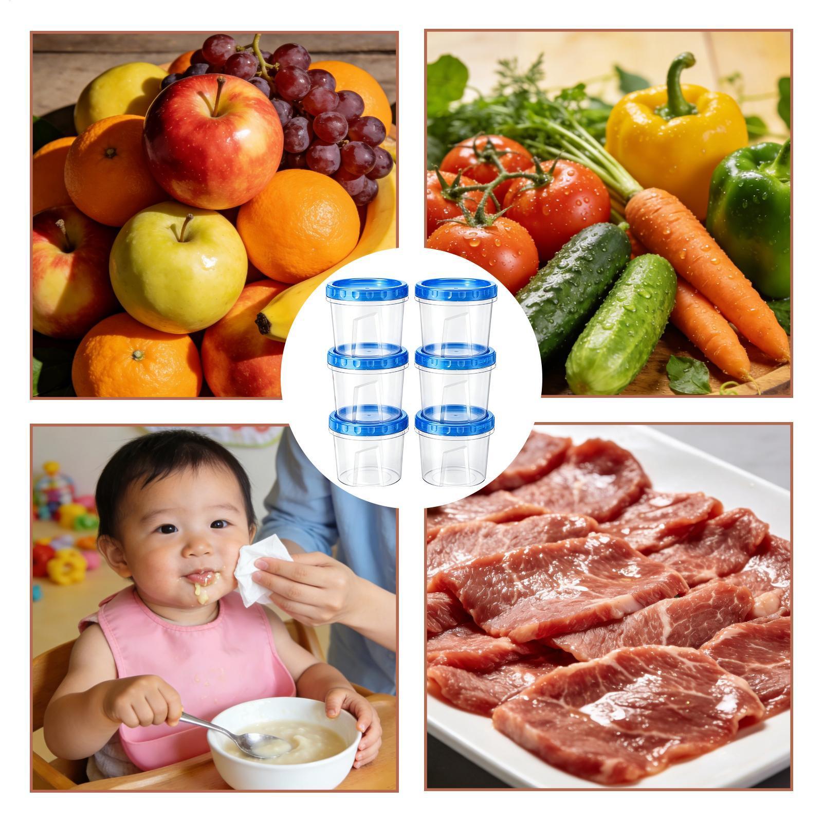 ภาชนะแช่แข็งสำหรับเก็บอาหาร 6  - Food Storage Plastic บทวิจารณ์และราคา