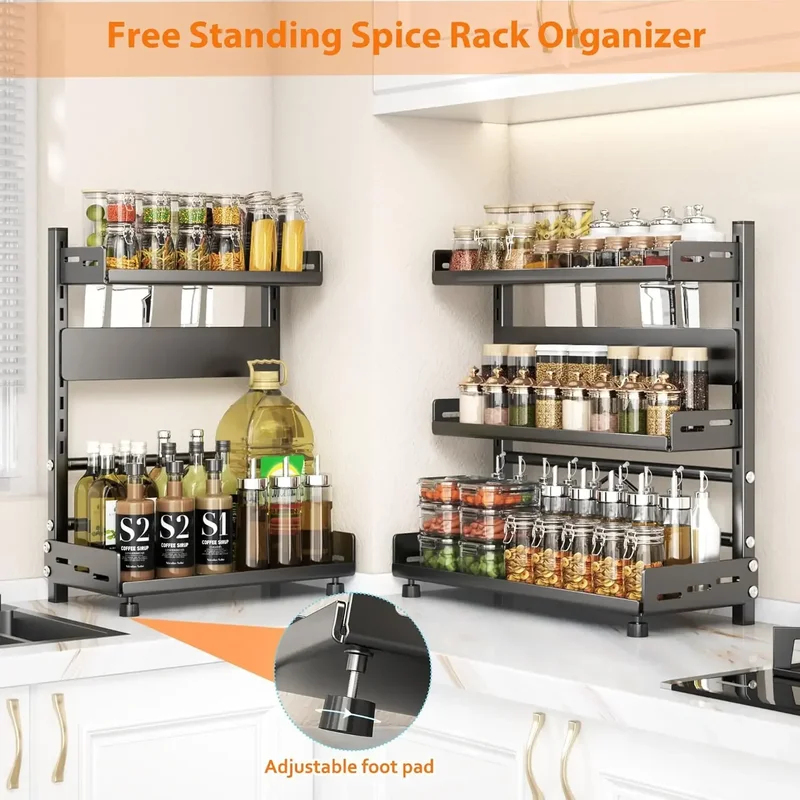 ชั้นวางเครื่องเทศ 3 ชั้น สำหรั - Food Storage Shelving บทวิจารณ์และราคา