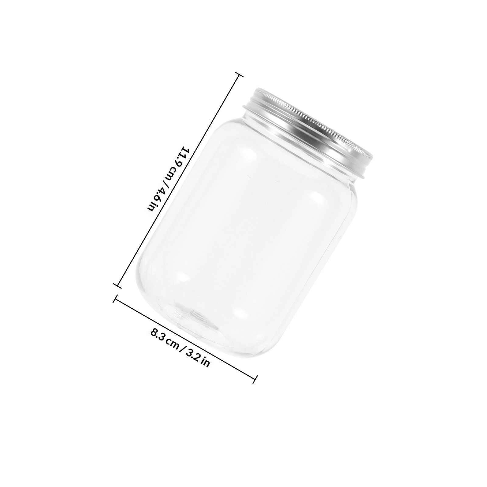 ขวดพลาสติกใส 4 ชิ้น พร้อมฝาปิด - Food Storage Jars Airtight บทวิจารณ์และราคา