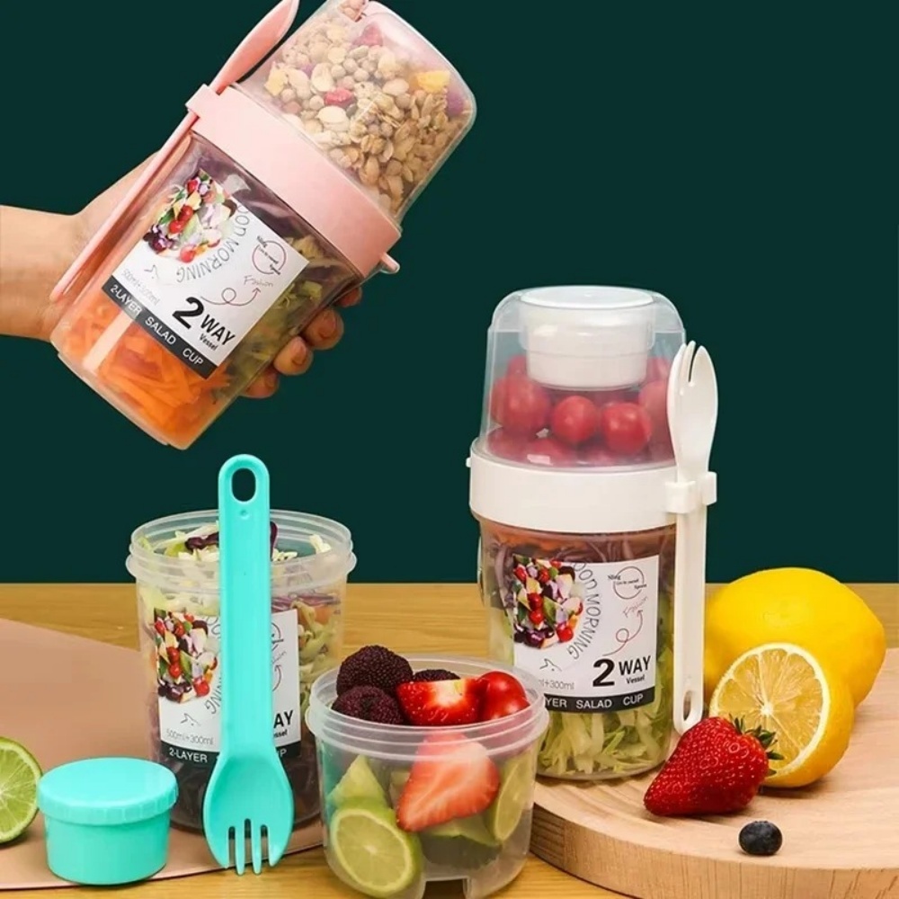 ถ้วยสลัดพกพา ถ้วยอาหารเช้า ถ้ว - Food Storage Thermos บทวิจารณ์และราคา