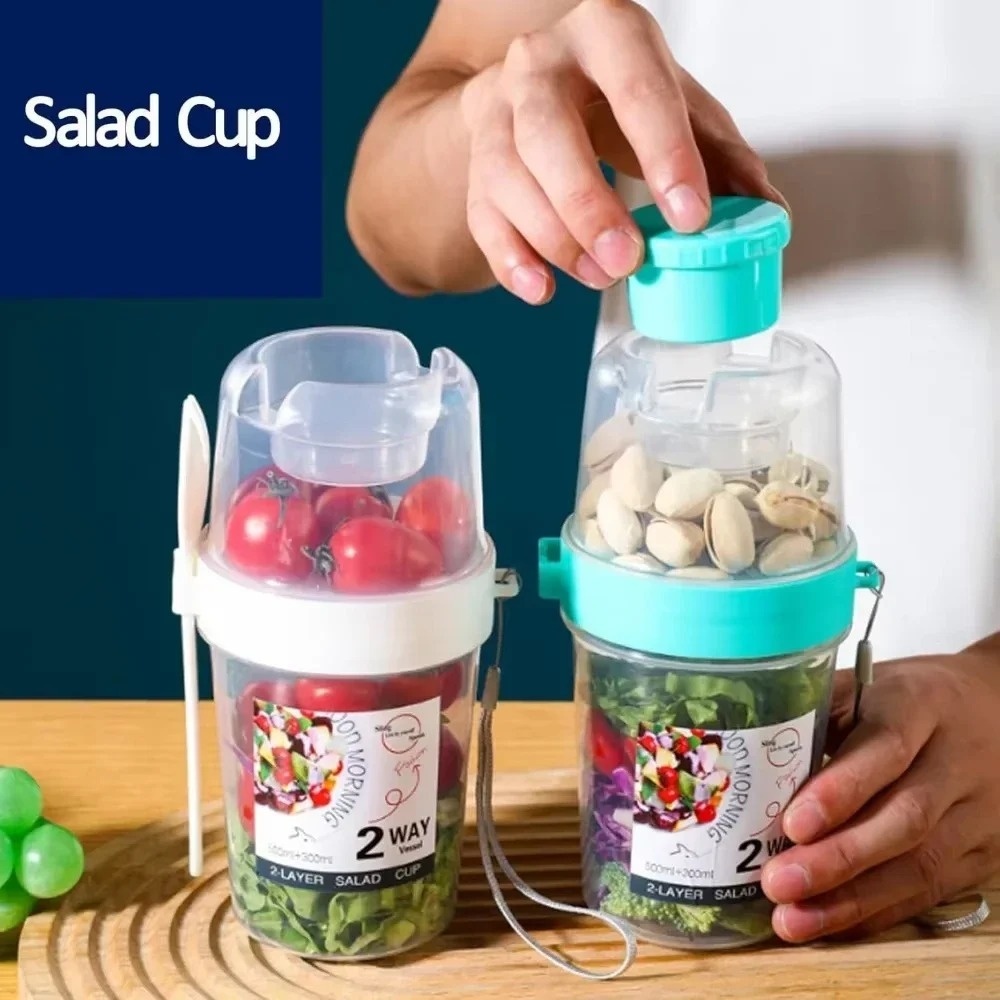 ถ้วยสลัดพกพา ถ้วยอาหารเช้า ถ้ว - Food Storage Thermos บทวิจารณ์และราคา