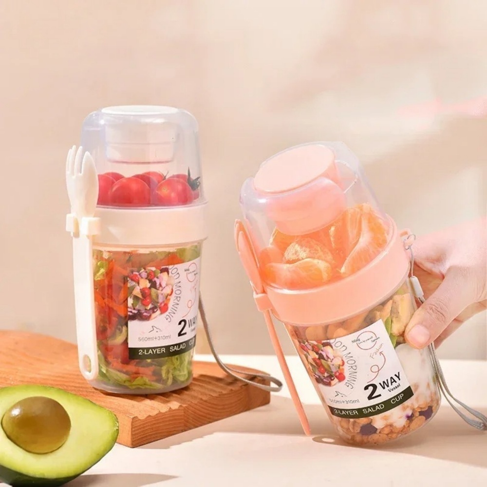 ถ้วยสลัดพกพา ถ้วยอาหารเช้า ถ้ว - Food Storage Thermos บทวิจารณ์และราคา