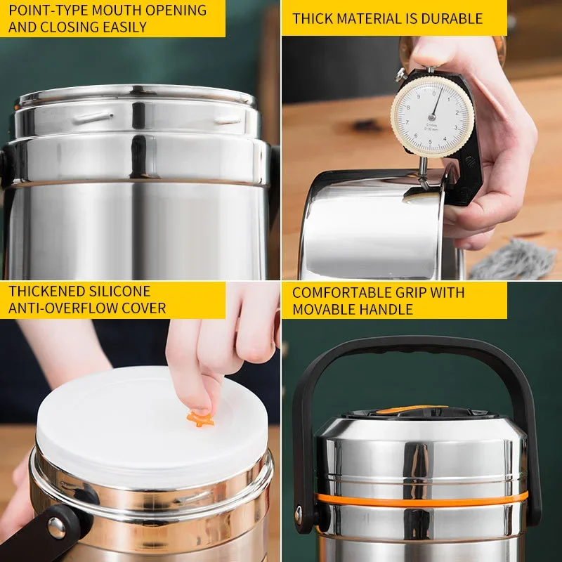 สแตนเลสสูญญากาศกล่องอาหารกลางว - Food Storage Thermos บทวิจารณ์และราคา