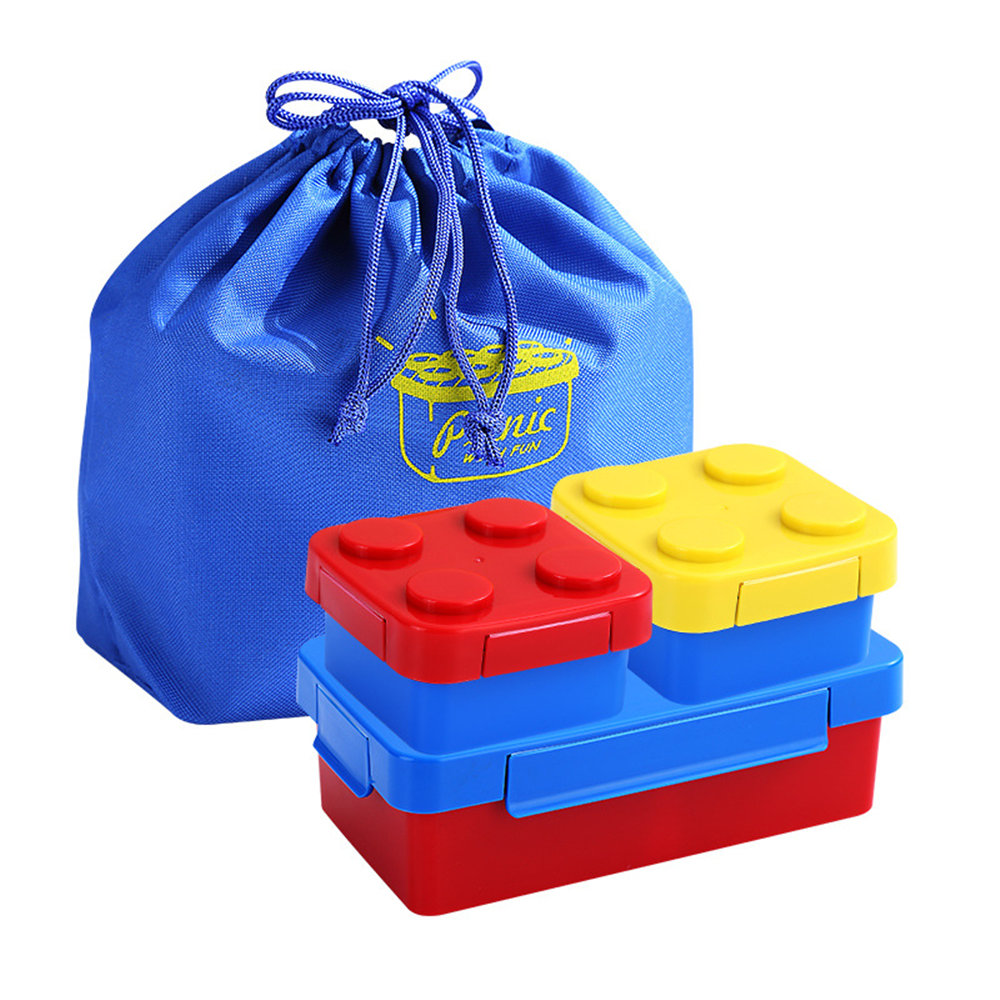 กล่องเบนโตะสร้างสรรค์รูปทรงบล็ - Food Storage Building บทวิจารณ์และราคา