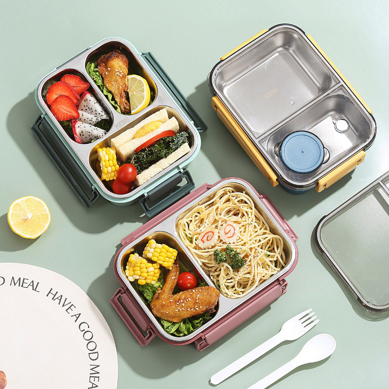 กล่องอาหารกลางวันแบบ 2/3 ช่องส - Food Storage Thermos บทวิจารณ์และราคา