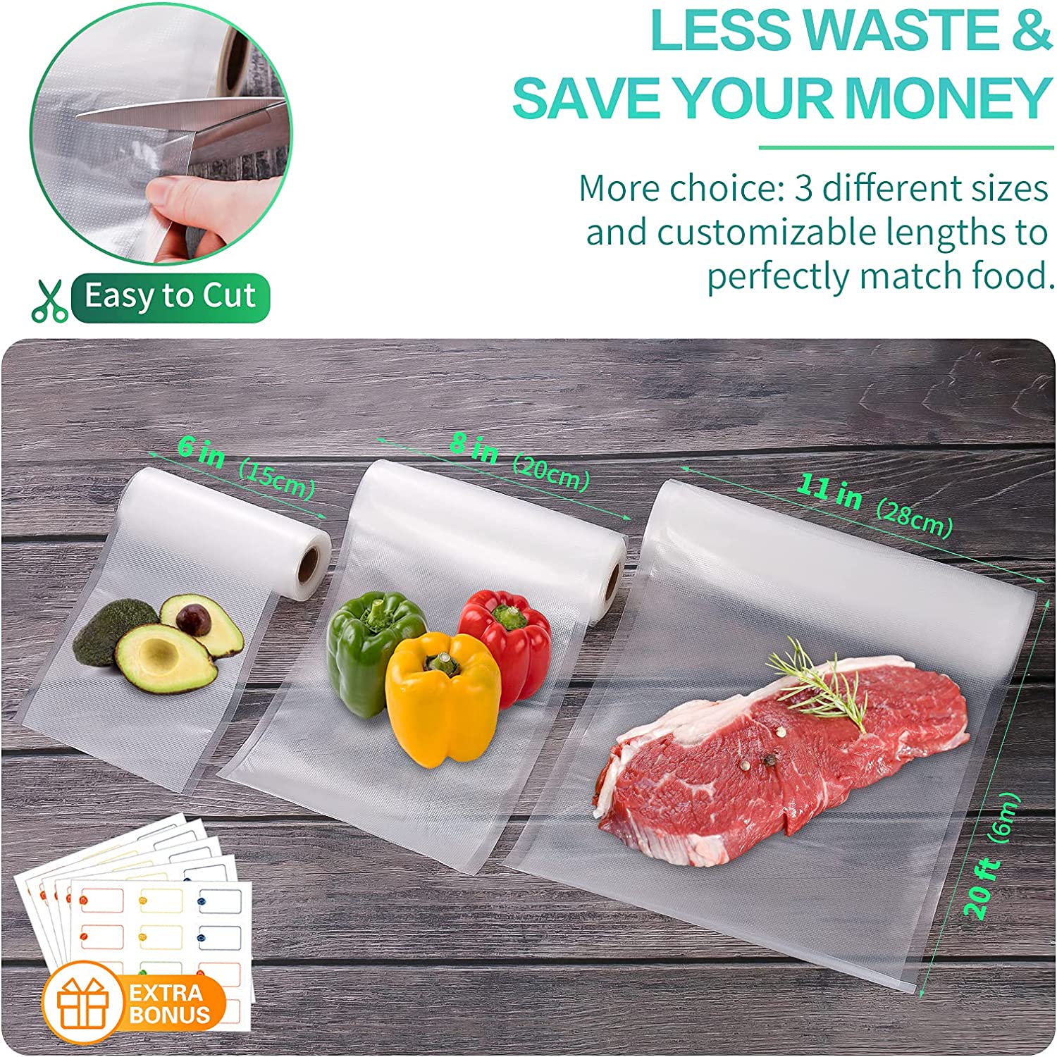 ถุงสำหรับเครื่องซีลสูญญากาศ ถุ - Vacuum Sealer Bag บทวิจารณ์และราคา