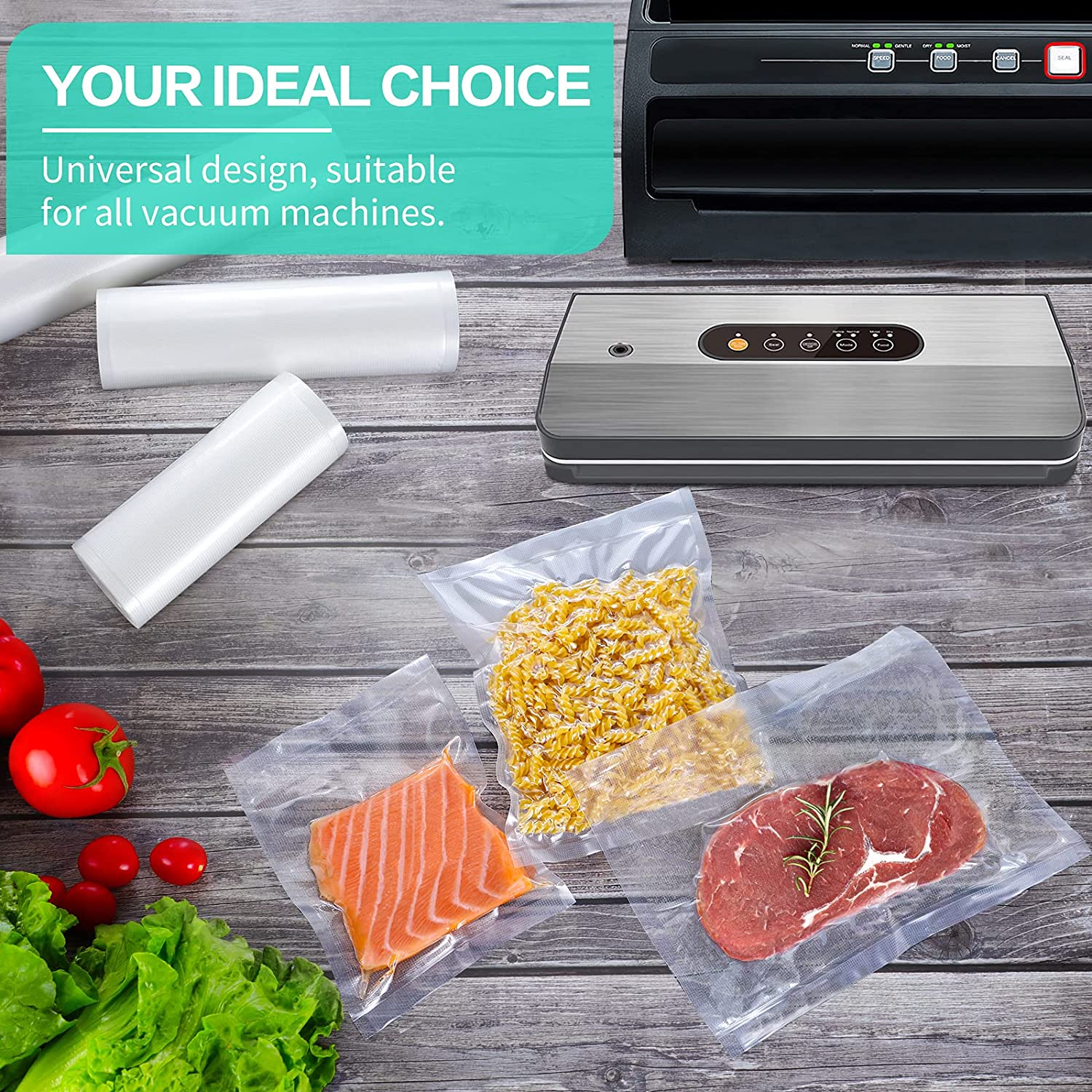 ถุงสำหรับเครื่องซีลสูญญากาศ ถุ - Vacuum Sealer Bag บทวิจารณ์และราคา