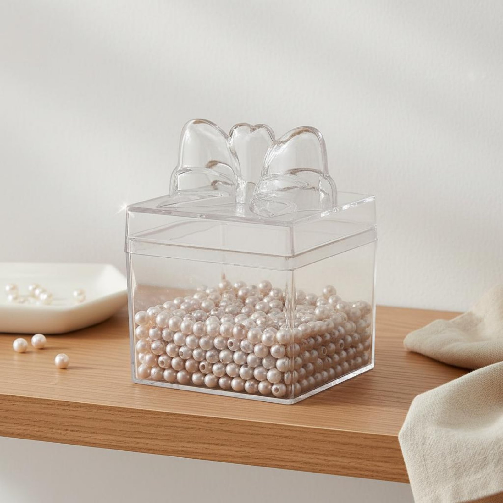 กล่องขนมพลาสติกใสพร้อมริบบิ้น  - Food Storage Boxes บทวิจารณ์และราคา