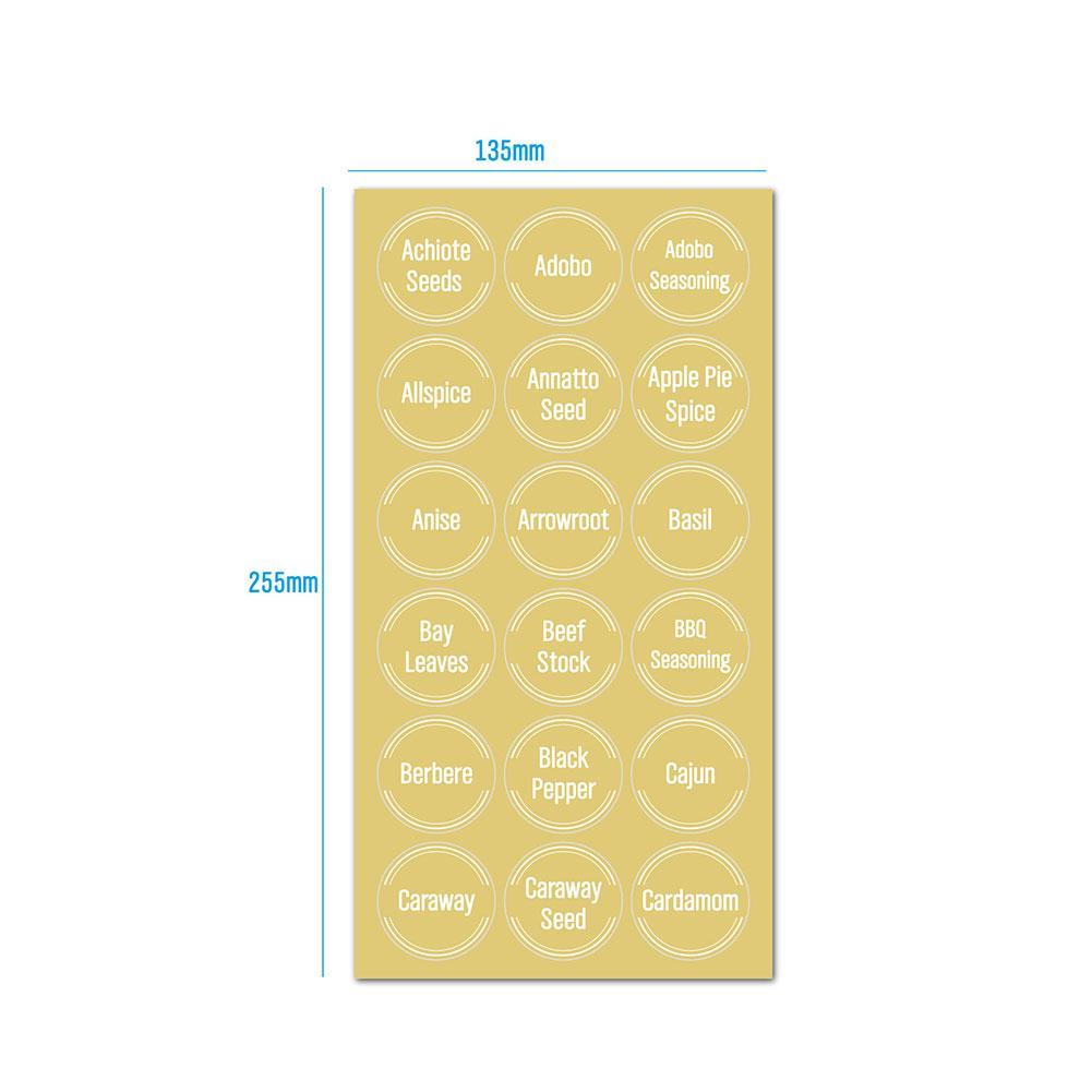 144 ชิ้น/ชุด ป้ายติดขวดเครื่อง - Food Storage Jar Labels บทวิจารณ์และราคา