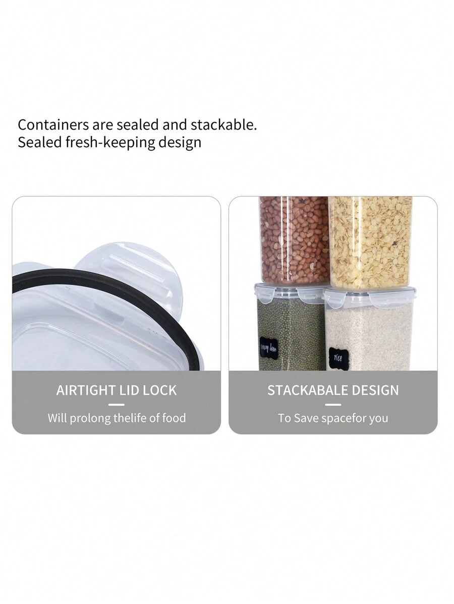 1/3/5/7pcs เก็บอาหาร Jars อาหา - Food Storage Jar Labels บทวิจารณ์และราคา