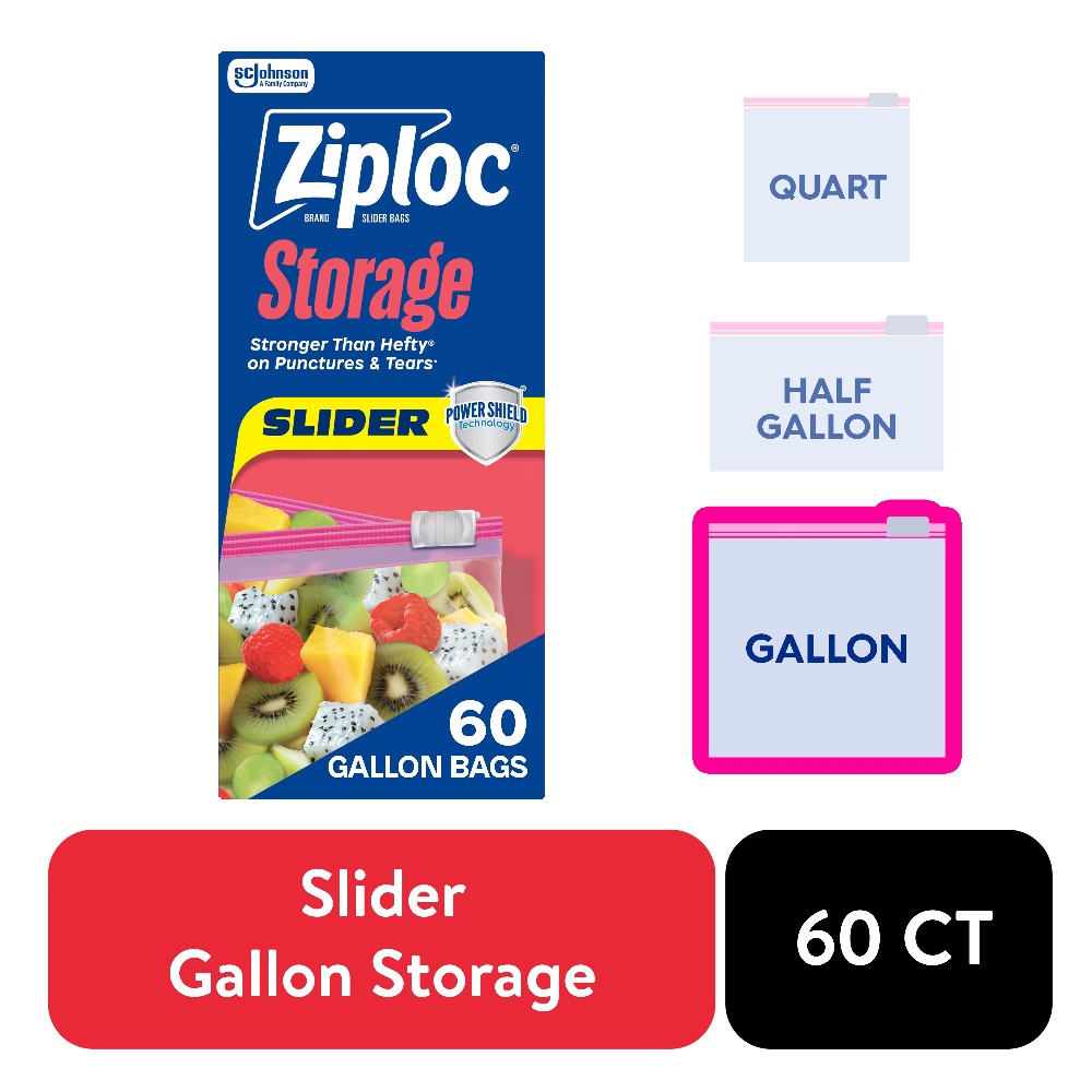 ซิปล็อค ®   ถุงเก็บอาหารแบบสไล - Food Storage Ziploc Bags บทวิจารณ์และราคา