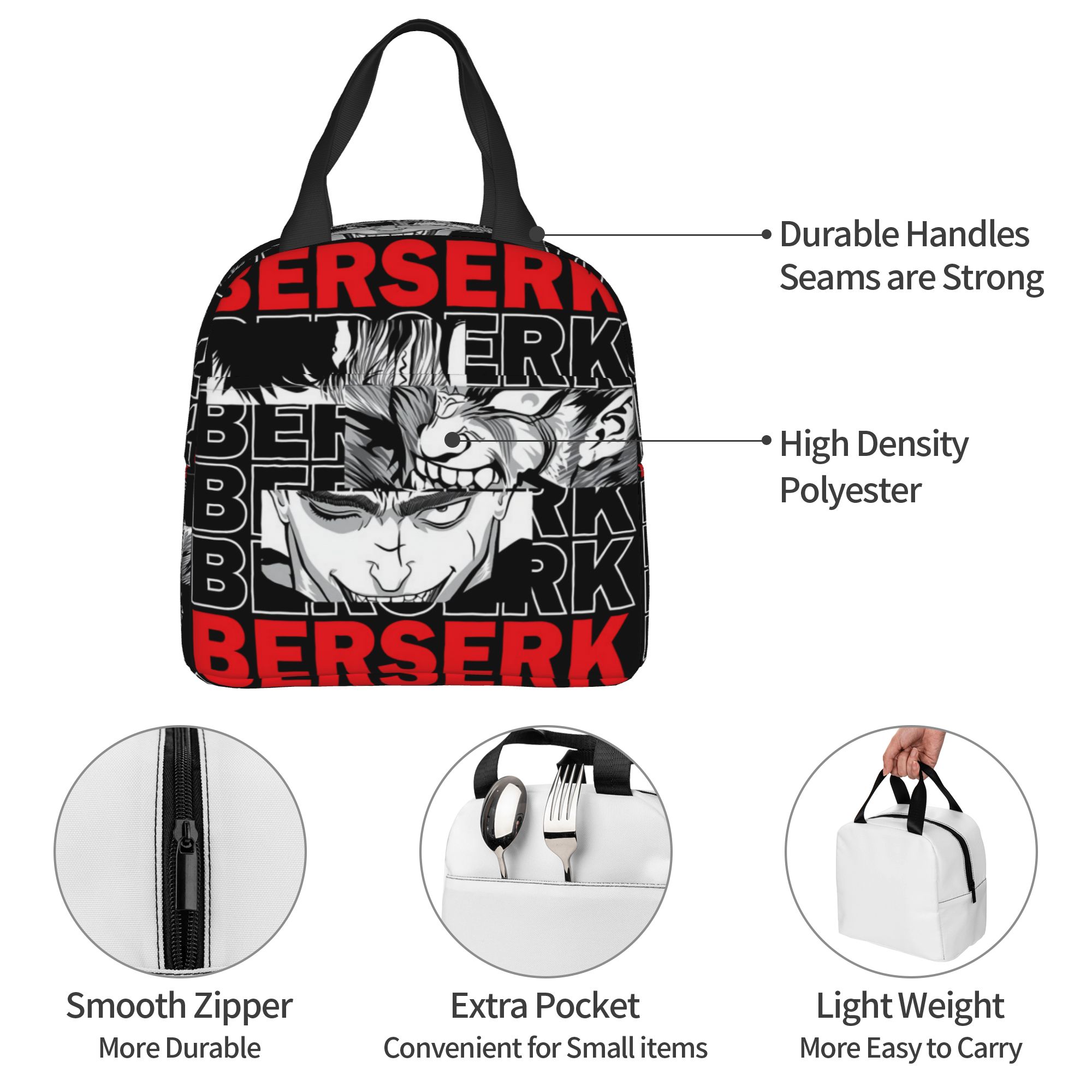 B-Berserks กระเป๋าใส่อาหารกลาง - Food Storage Keep Warm บทวิจารณ์และราคา