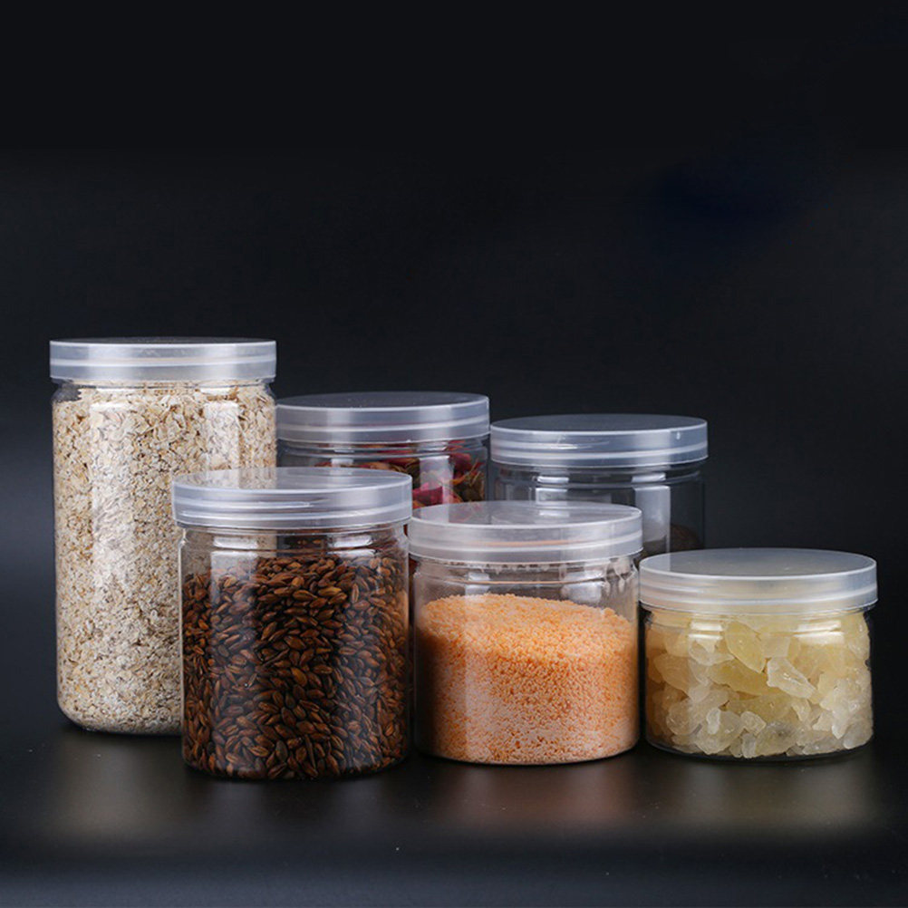 10 ชิ้น ขวดโหลพลาสติกใสคุณภาพส - Food Storage Jars Airtight บทวิจารณ์และราคา