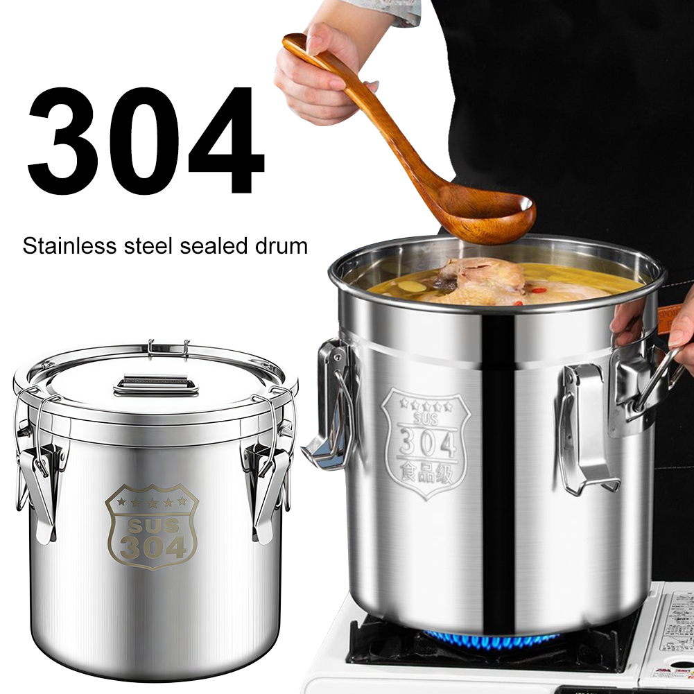 กระป๋องสแตนเลสสตีลขนาด 6/12/21 - Food Storage Jars Airtight บทวิจารณ์และราคา