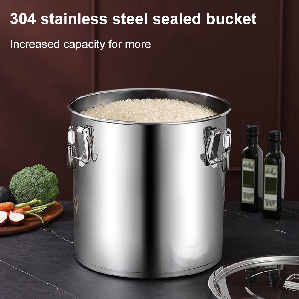 กระป๋องสแตนเลสสตีลขนาด 6/12/21 - Food Storage Jars Airtight บทวิจารณ์และราคา