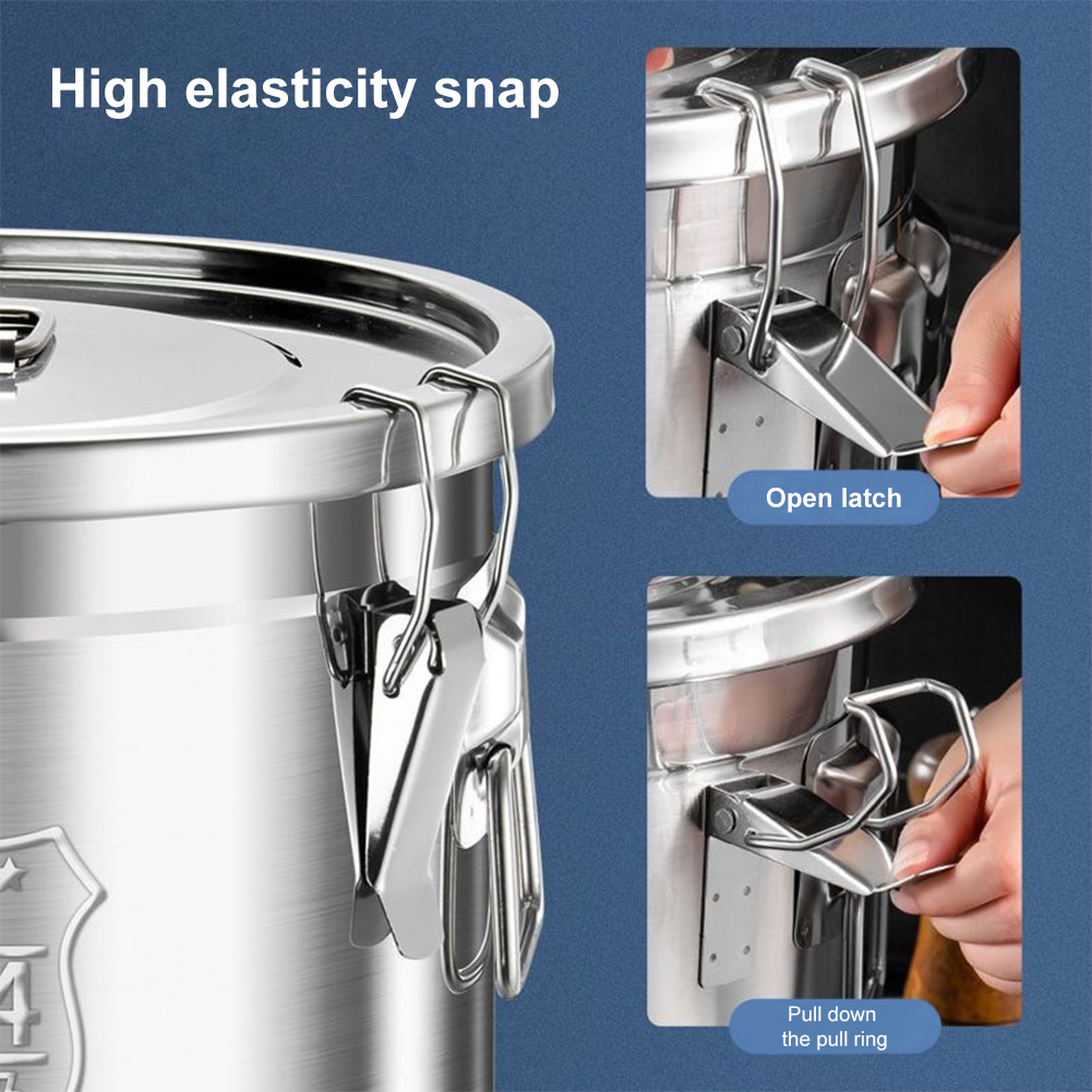 กระป๋องสแตนเลสสตีลขนาด 6/12/21 - Food Storage Jars Airtight บทวิจารณ์และราคา