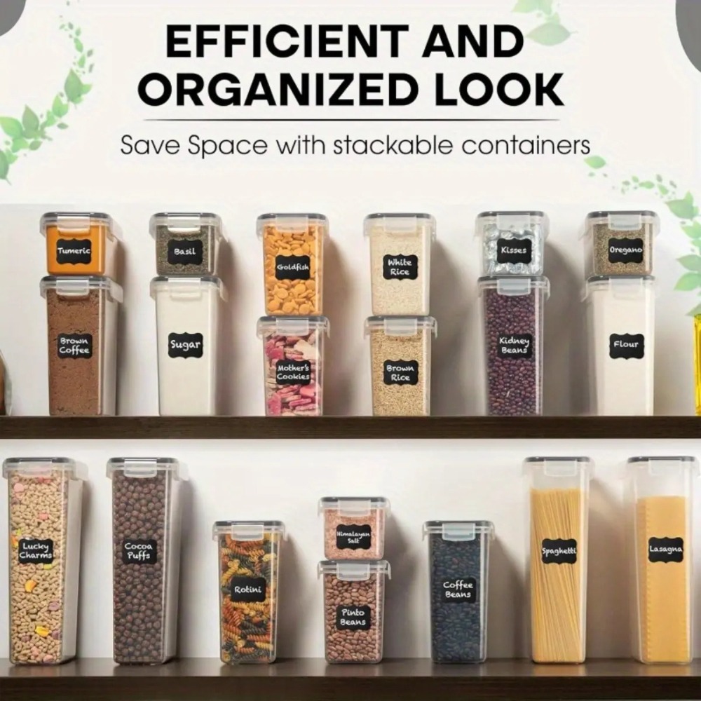 ชุดกล่องถนอมอาหารสุญญากาศ 8 ชิ - Food Storage Jar Labels บทวิจารณ์และราคา