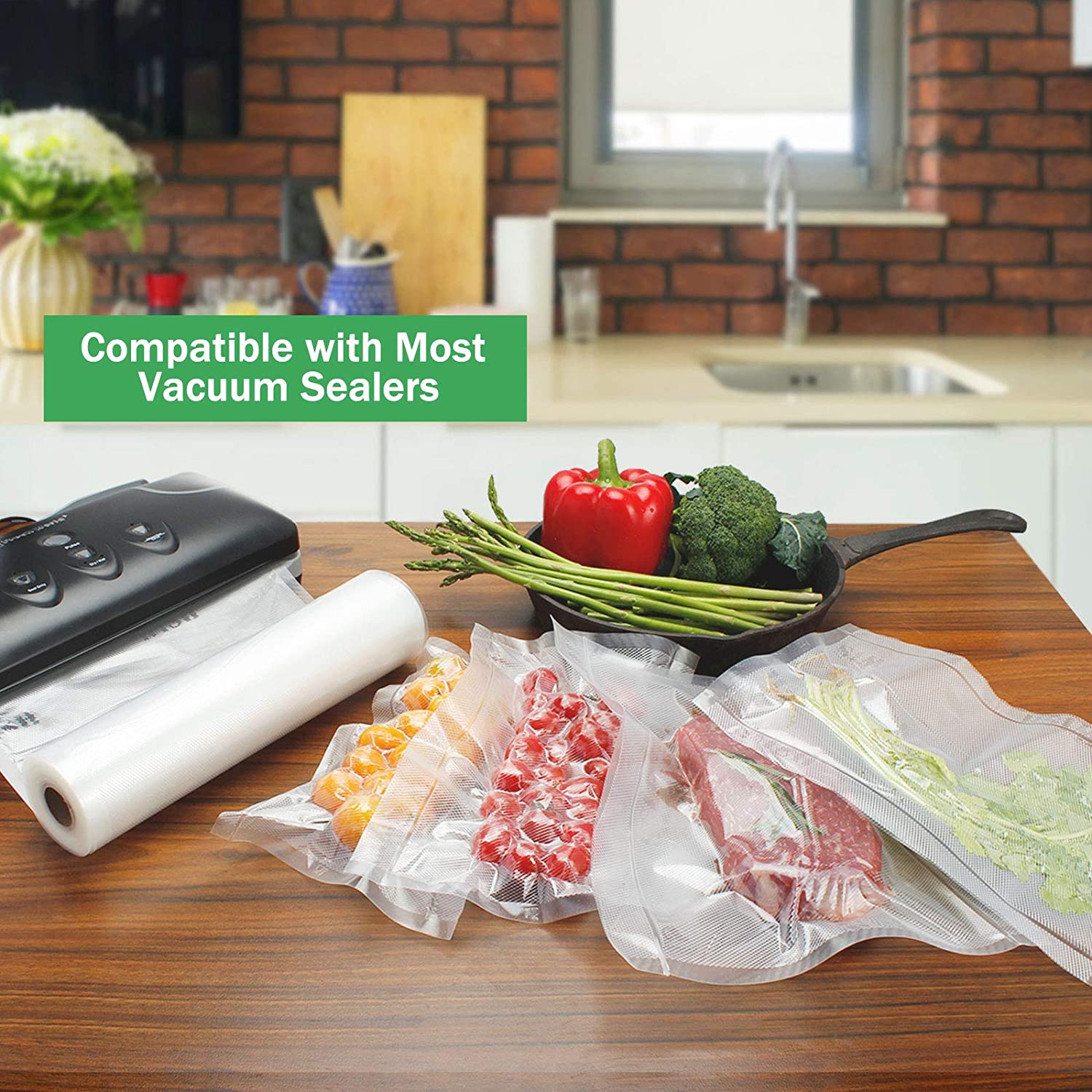 ถุงสูญญากาศสําหรับอาหาร ถุงเก็ - Vacuum Sealer Bag บทวิจารณ์และราคา