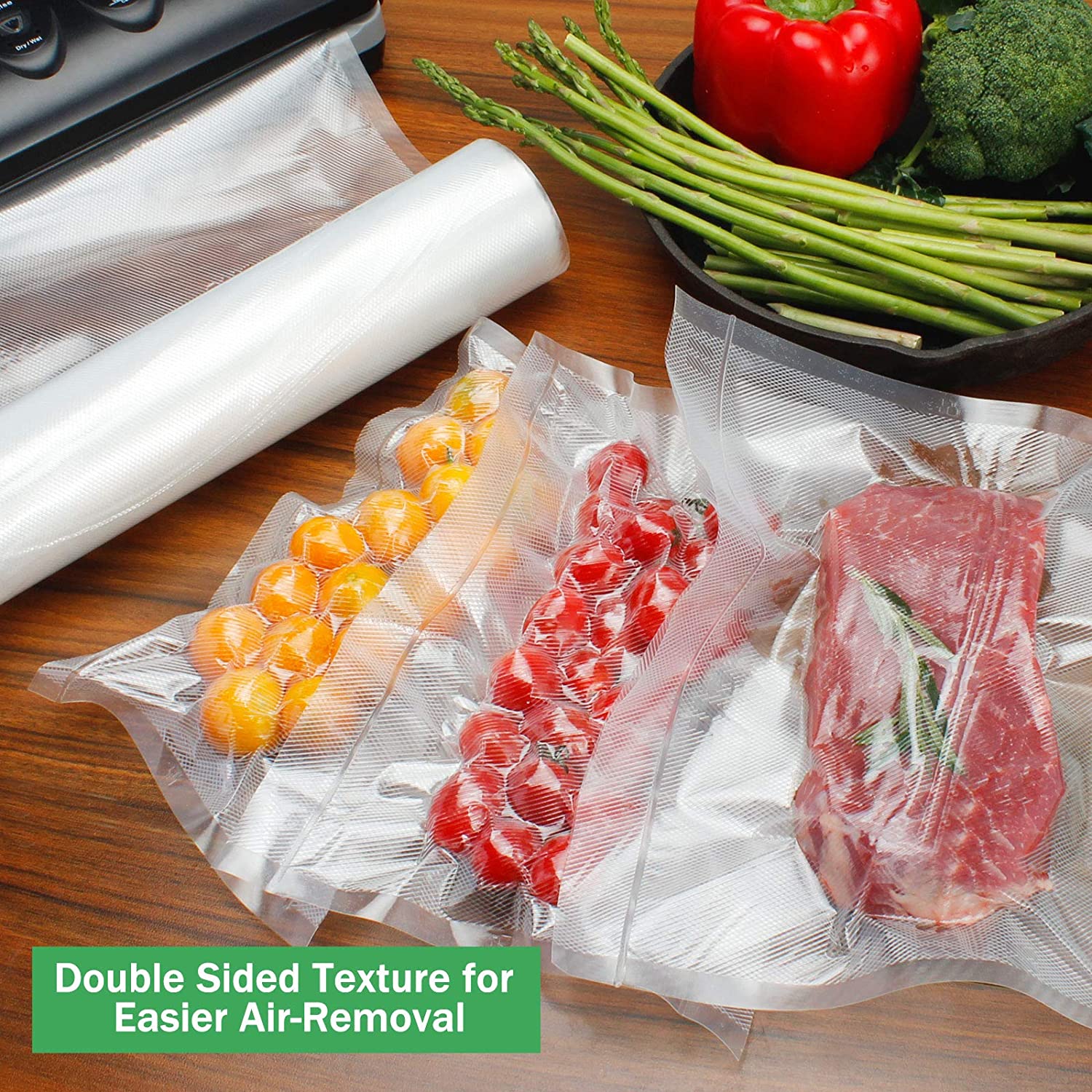 ถุงสูญญากาศสําหรับอาหาร ถุงเก็ - Vacuum Sealer Bag บทวิจารณ์และราคา