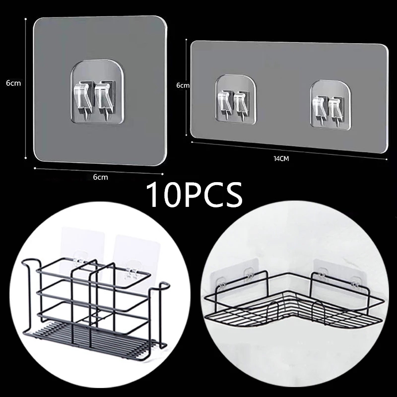 10PCS แขวนผนังชั้นวางยึด Patch - Food Storage Shelving บทวิจารณ์และราคา