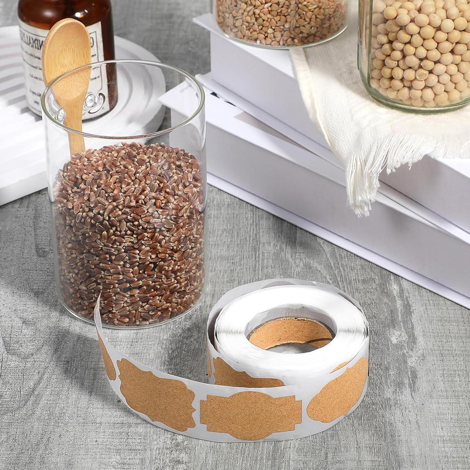 สติกเกอร์ติดขวดโหล 300 ชิ้น แบ - Food Storage Jar Labels บทวิจารณ์และราคา
