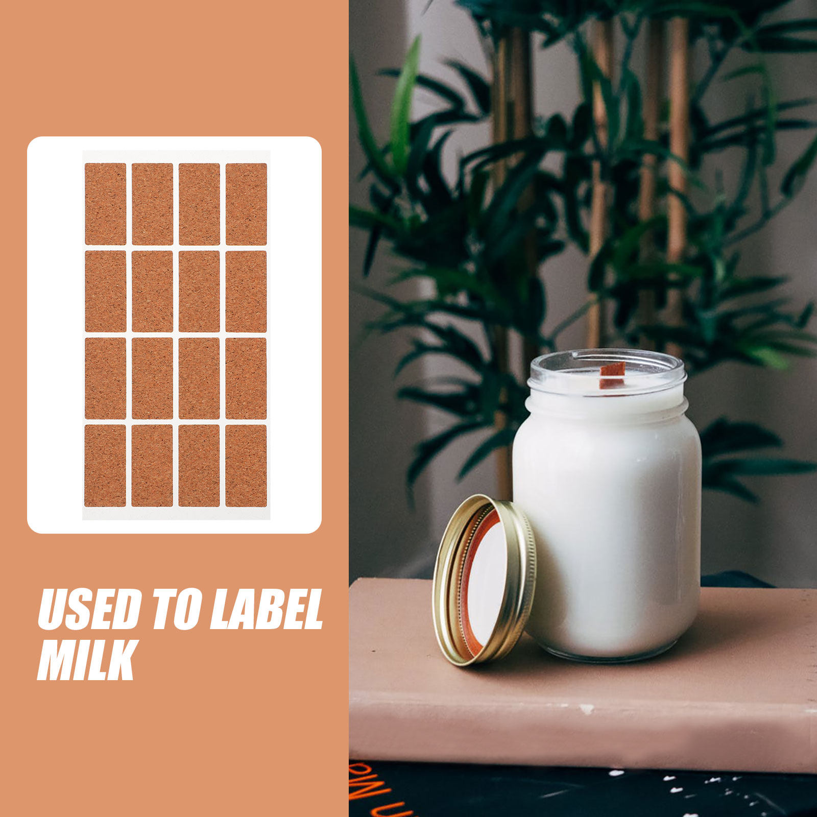 สติกเกอร์ติดฉลากอาหารกันน้ำ 48 - Food Storage Jar Labels บทวิจารณ์และราคา