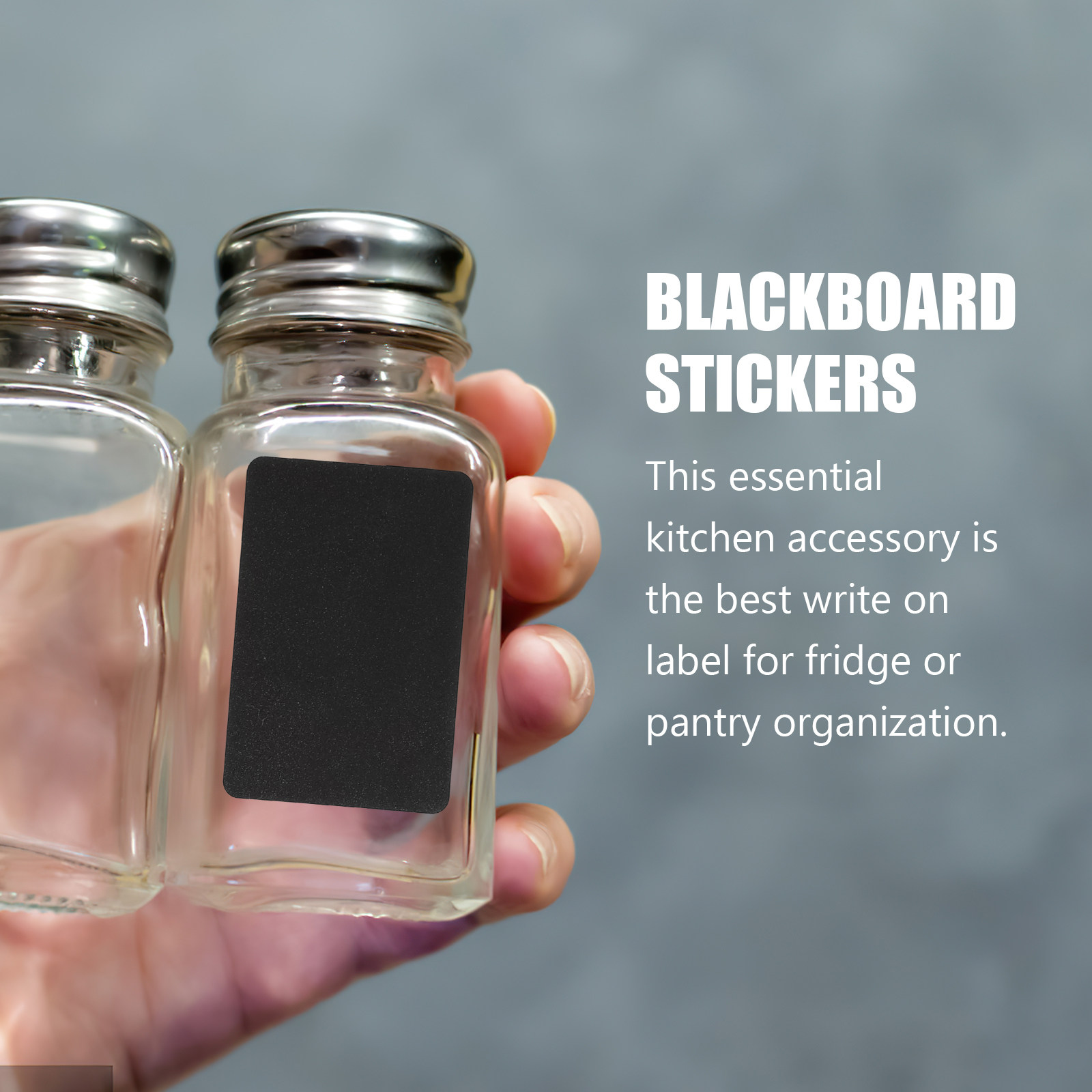 สติกเกอร์กระดานดำทรงสี่เหลี่ยม - Food Storage Jar Labels บทวิจารณ์และราคา