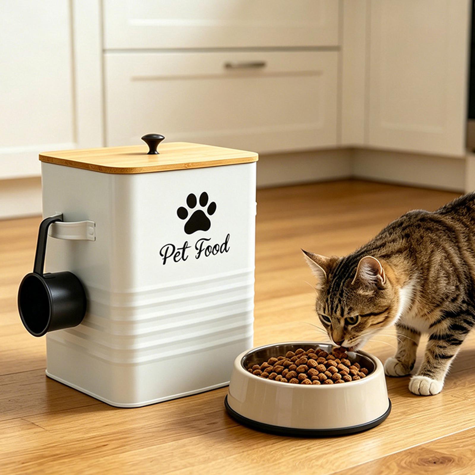 ภาชนะเก็บอาหารสัตว์เลี้ยงแบบสุ - Food Storage Jars Airtight บทวิจารณ์และราคา
