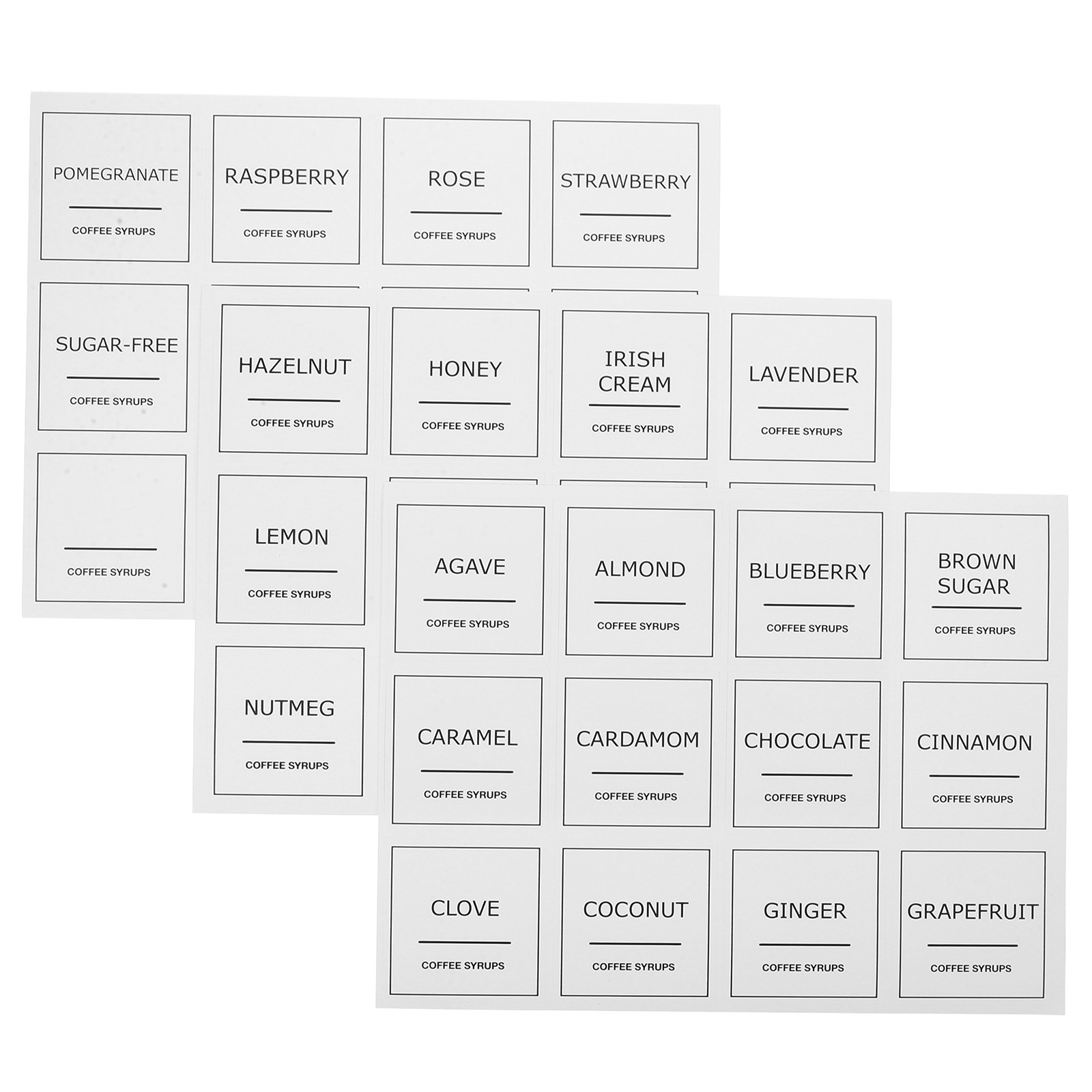 สติกเกอร์พลาสติกสำหรับน้ำเชื่อ - Food Storage Jar Labels บทวิจารณ์และราคา