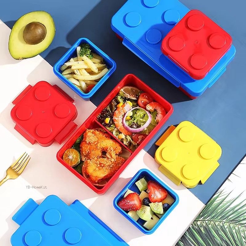 DIY Building Block Lunch Box โ - Food Storage Building บทวิจารณ์และราคา