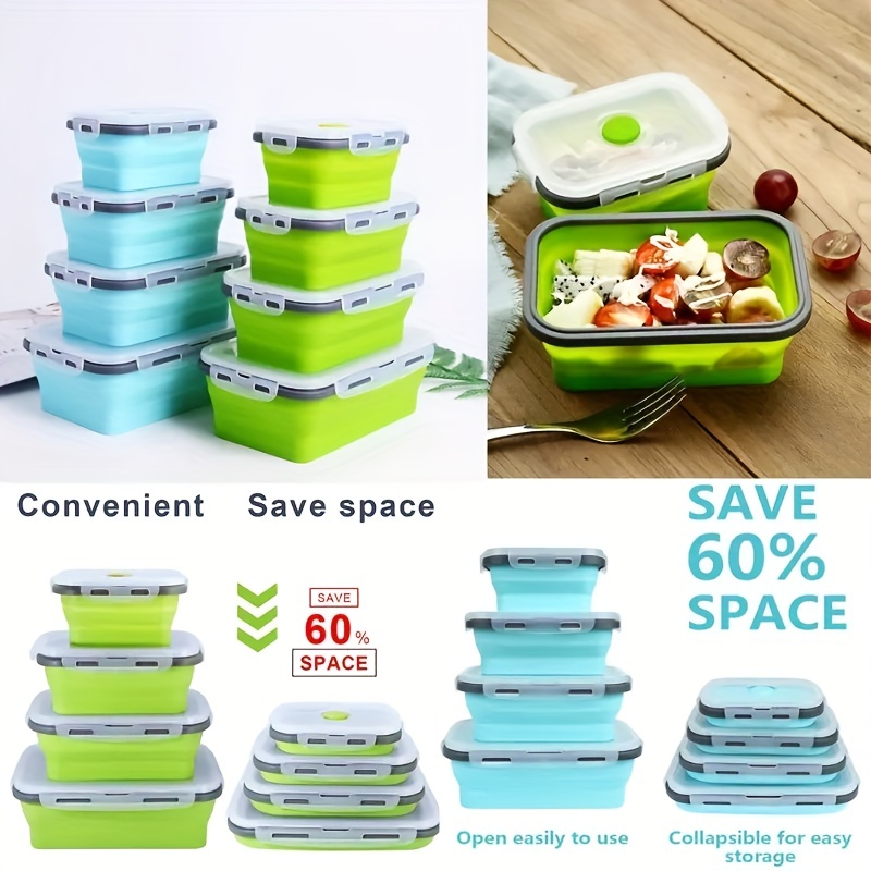 1/4 ชิ้นพับซิลิโคนภาชนะเก็บอาห - Food Storage Tupperware บทวิจารณ์และราคา