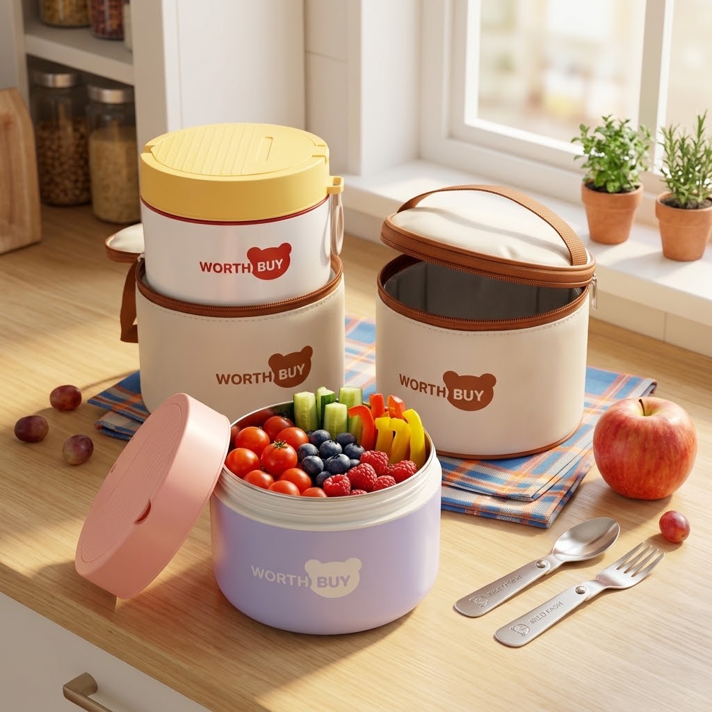 กล่องอาหารกลางวันเก็บความร้อนส - Food Storage Thermos บทวิจารณ์และราคา