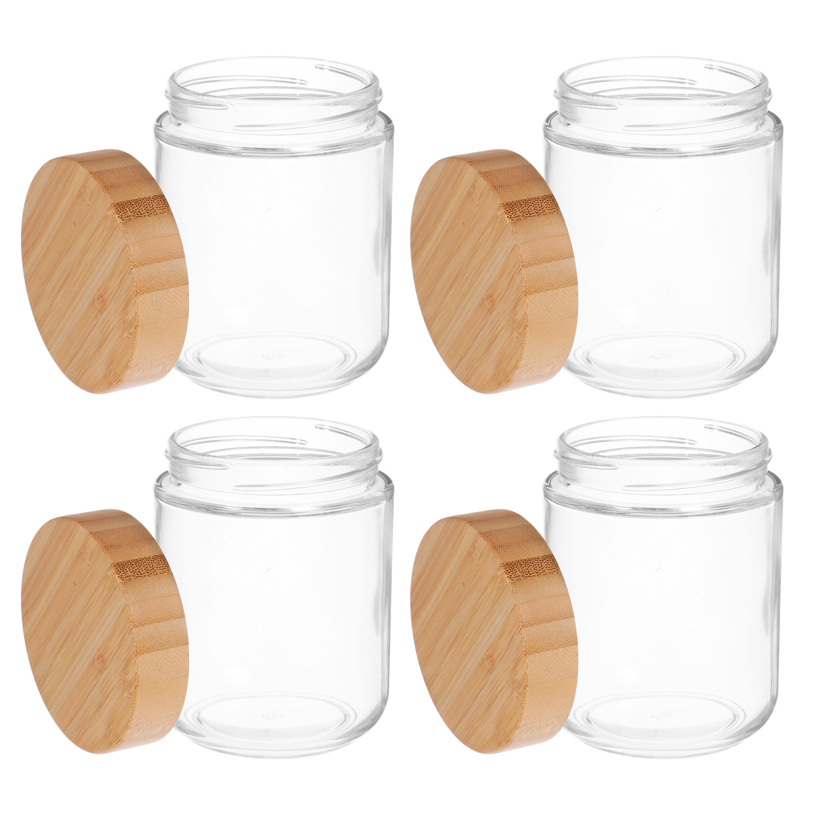 โหลแก้วเก็บอาหารในครัว 4 ชิ้น  - Food Storage Jars Airtight บทวิจารณ์และราคา