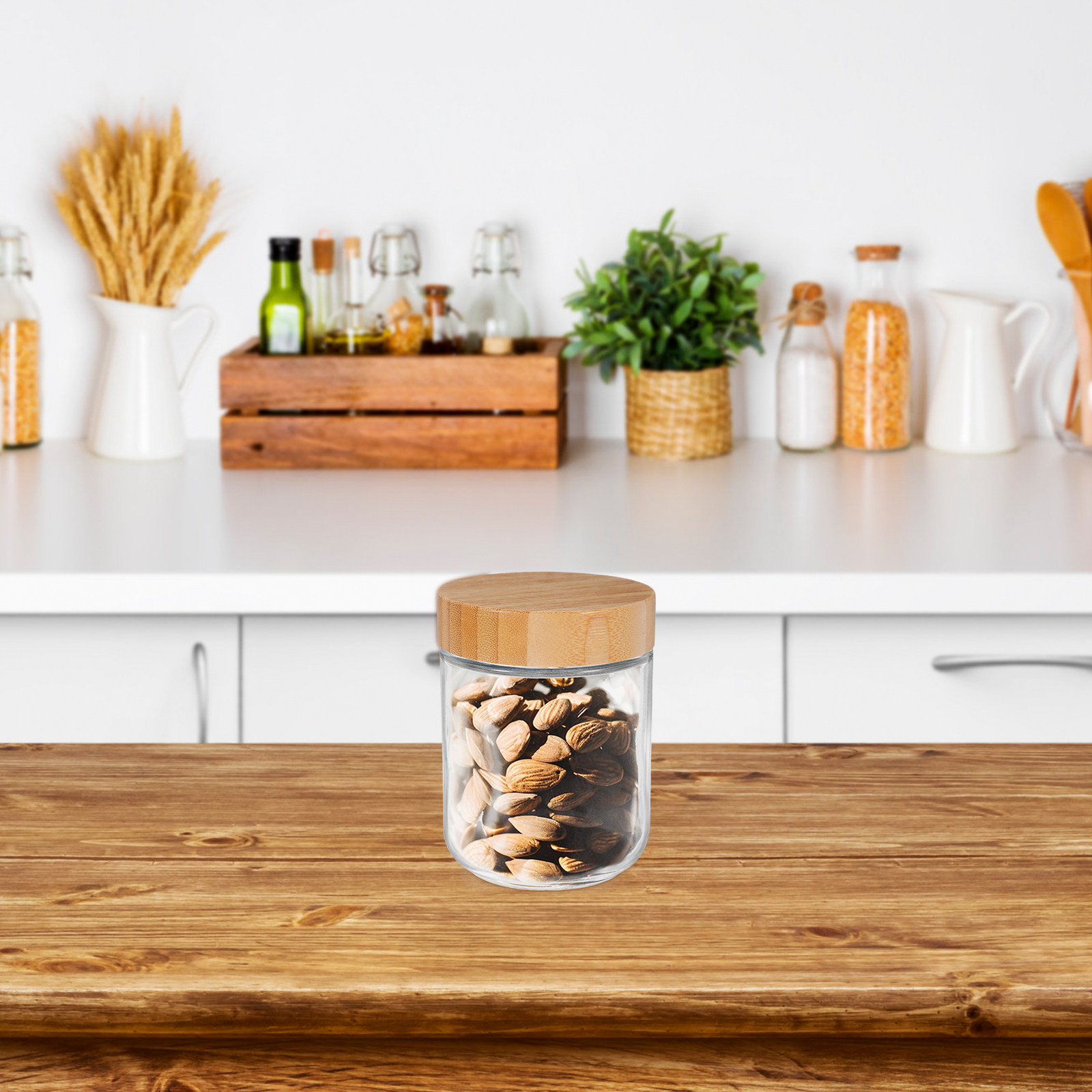 โหลแก้วเก็บอาหารในครัว 4 ชิ้น  - Food Storage Jars Airtight บทวิจารณ์และราคา