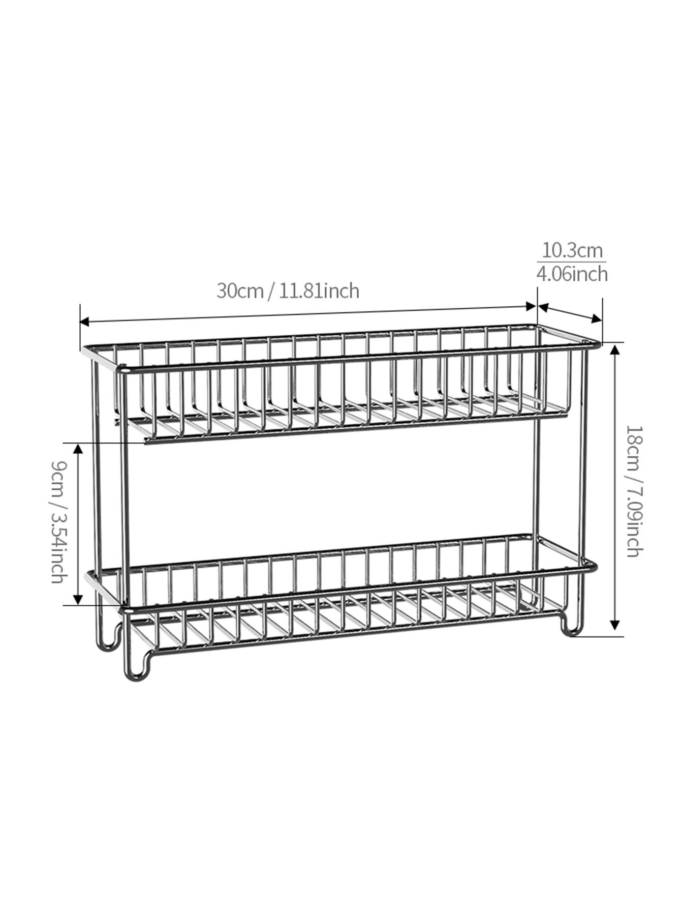 1PC ชั้นวางของสแตนเลสสองชั้น,  - Food Storage Shelving บทวิจารณ์และราคา
