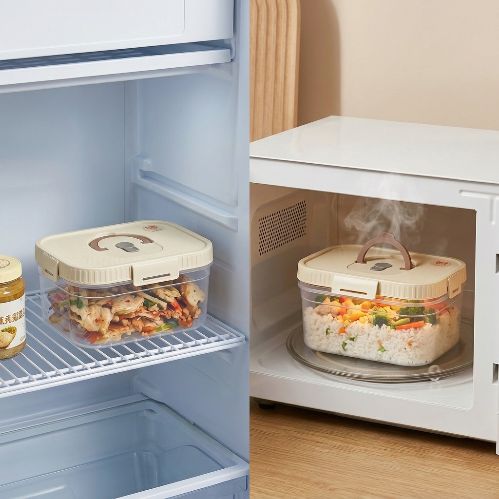 กล่องเก็บอาหารพลาสติกใสพร้อมหู - Food Storage Handling บทวิจารณ์และราคา